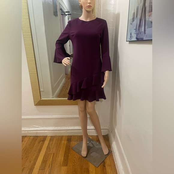 Lulu's Deep Purple Long Sleeve Dress - Picture 3 of 11